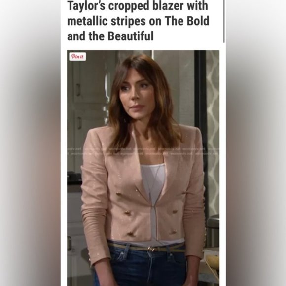 L’AGENCE Inez Linen Blend Crop Blazer - Picture 5 of 15